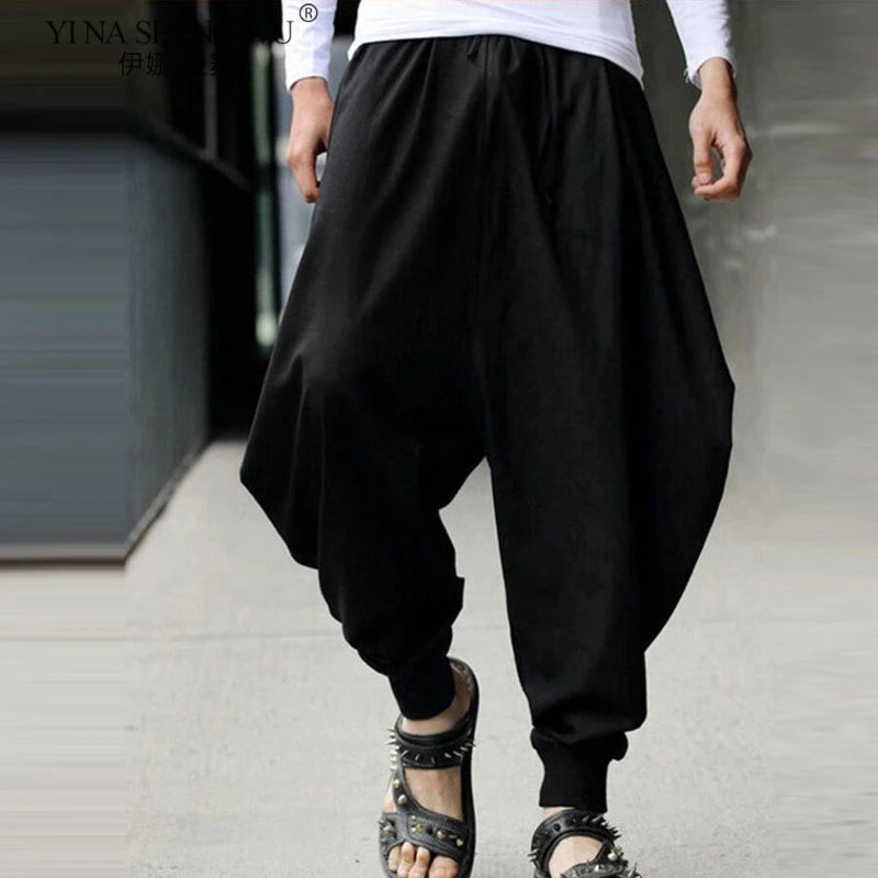 Pantalon Hakama Homme Samouraï - Style Chinois Hip Hop