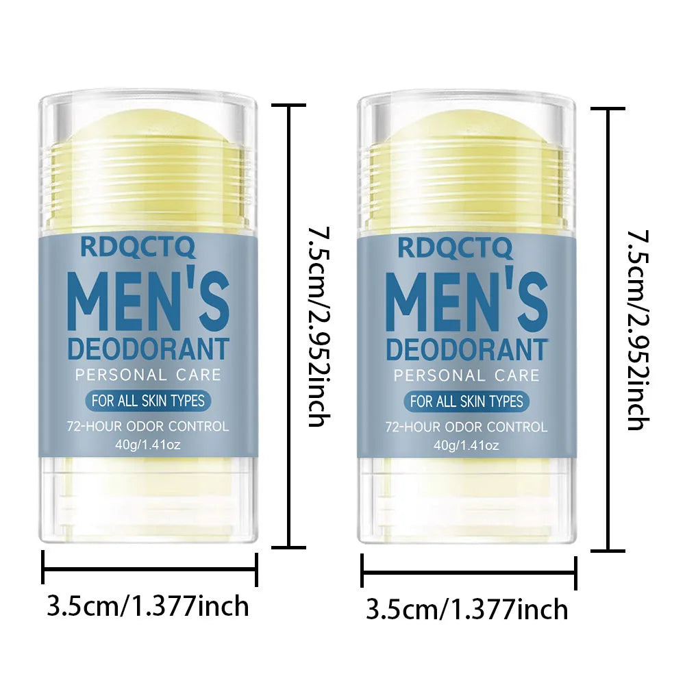 Natural Deodorant for Men with Eucalyptus Charcoal - 48-Hour Protection Without Streaks