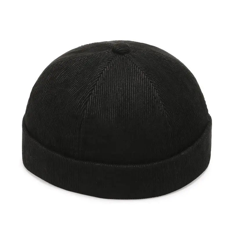 Bonnet Docker Rétro Coton Unisexe - Casquette Sans Bord Réglable