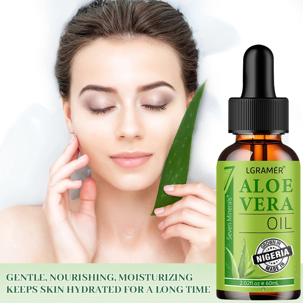 Aloe Vera Moisturizing Face Oil - Smooth Tender Skin Care Essence