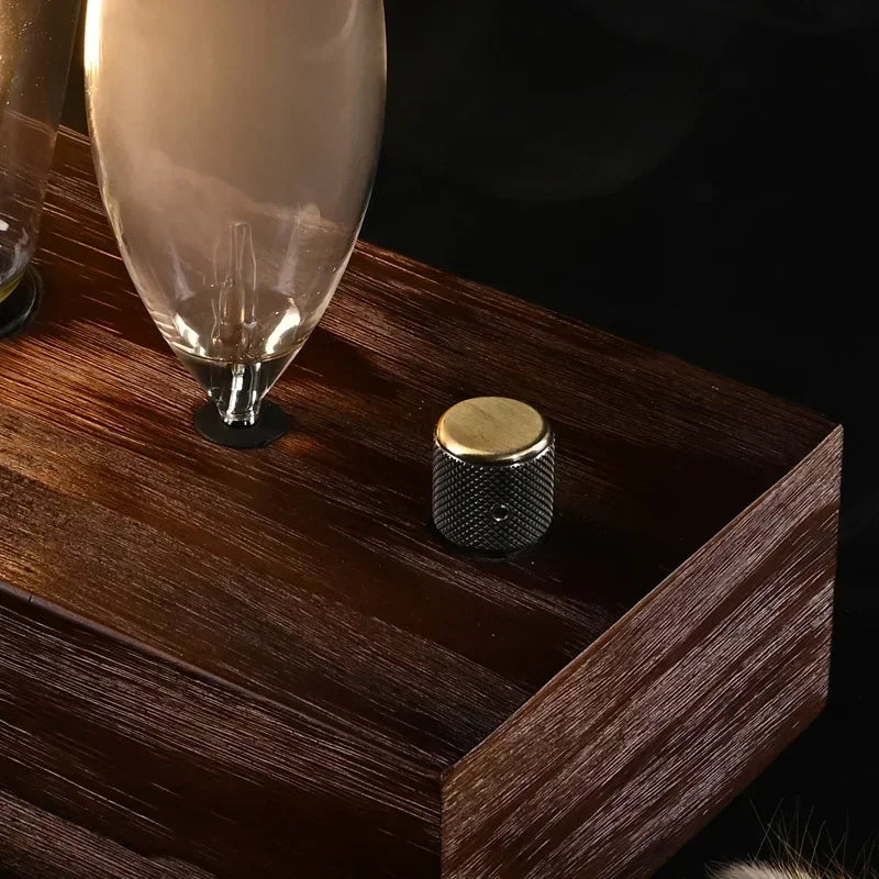 Premium Waterless Nebulizer Diffuser - Wood Glass Aromatherapy 20ml