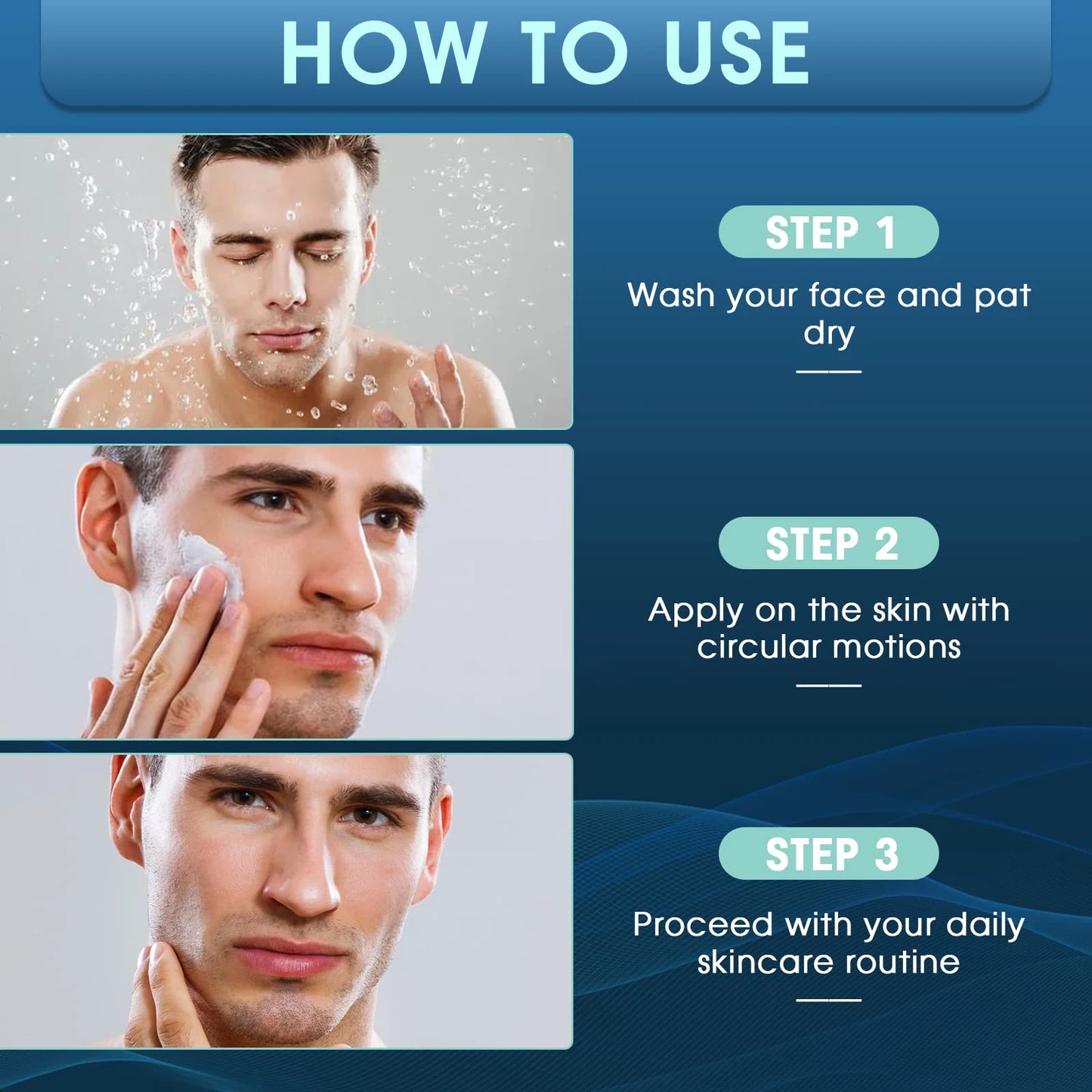 Men's Face Cream Collagen + Hyaluronic Acid - Day & Night 50ml