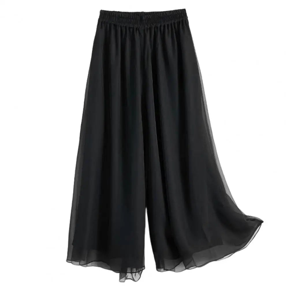 Pantalon Femme Jambe Large Élégant - Style Danse Classique