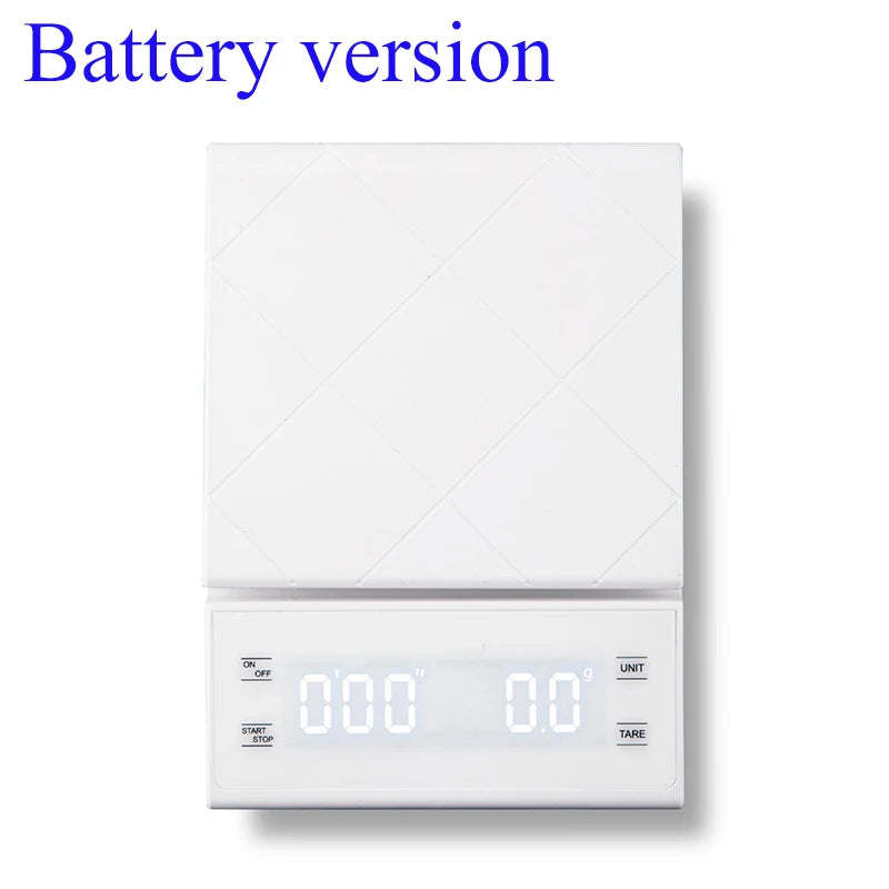 Balance électronique numérique de poids de cuisine, 3kg/0.1g, haute précision, pour café, Portable avec minuterie, expresso alimentaire