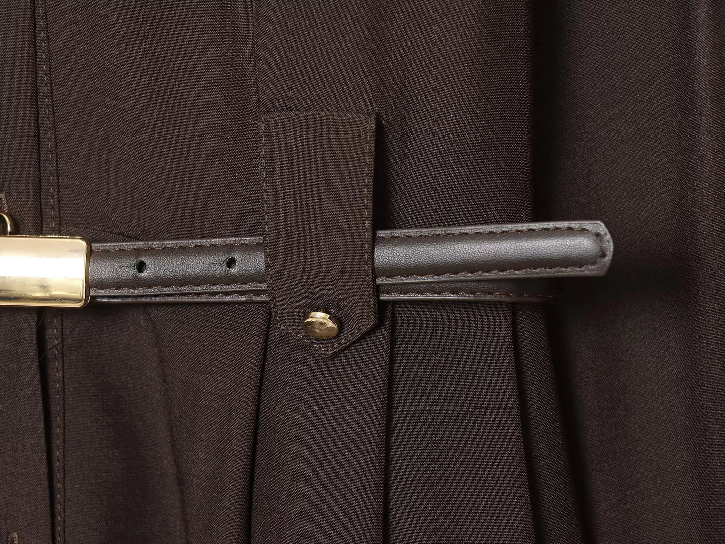 Robe Chemise Femme Européenne - Style Midi Ceinturée