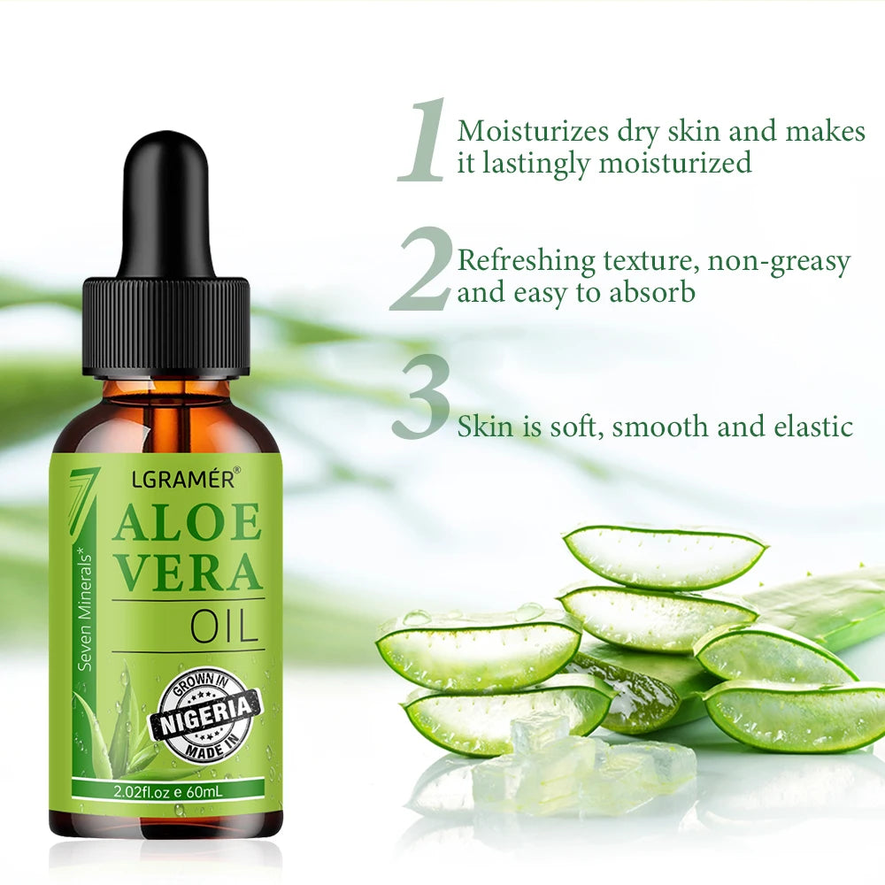 Aloe Vera Moisturizing Face Oil - Smooth Tender Skin Care Essence