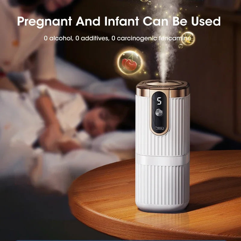 Premium Wall-Mounted Aromatherapy Diffuser - Rechargeable 5-Speed Humidifier