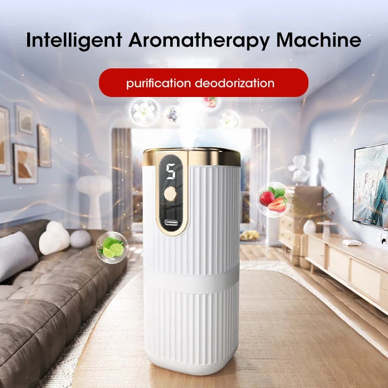 Premium Wall-Mounted Aromatherapy Diffuser - Rechargeable 5-Speed Humidifier