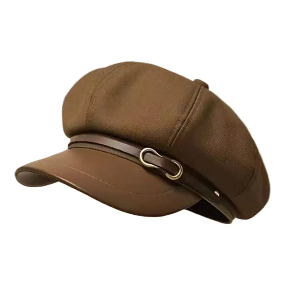 Béret Britannique Rétro Femme - Casquette Octogonale Printemps Automne