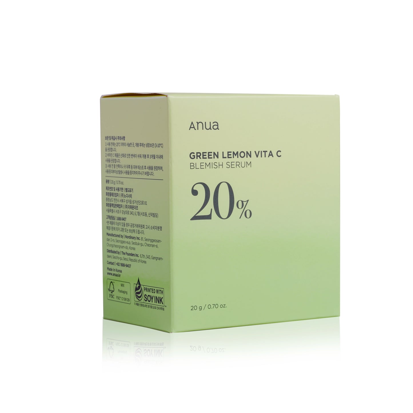 ANUA Sérum Vitamine C 20% + Niacinamide - Éclaircissant Anti-Taches 20ml