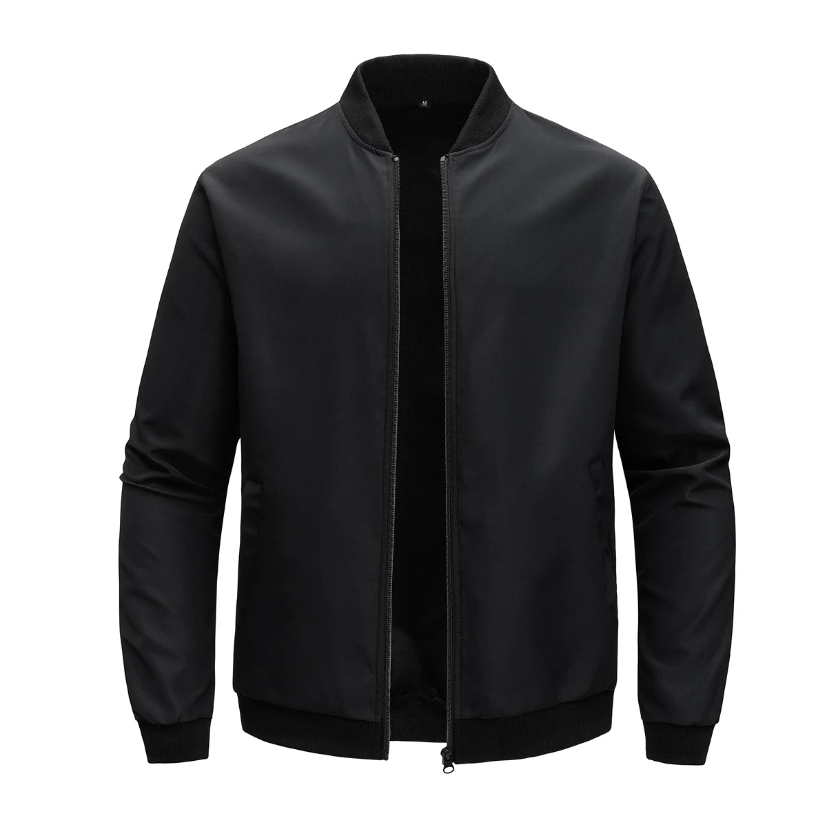 Veste Baseball Homme Printemps Automne - Blouson Court Ample Décontracté Couleur Unie 2025