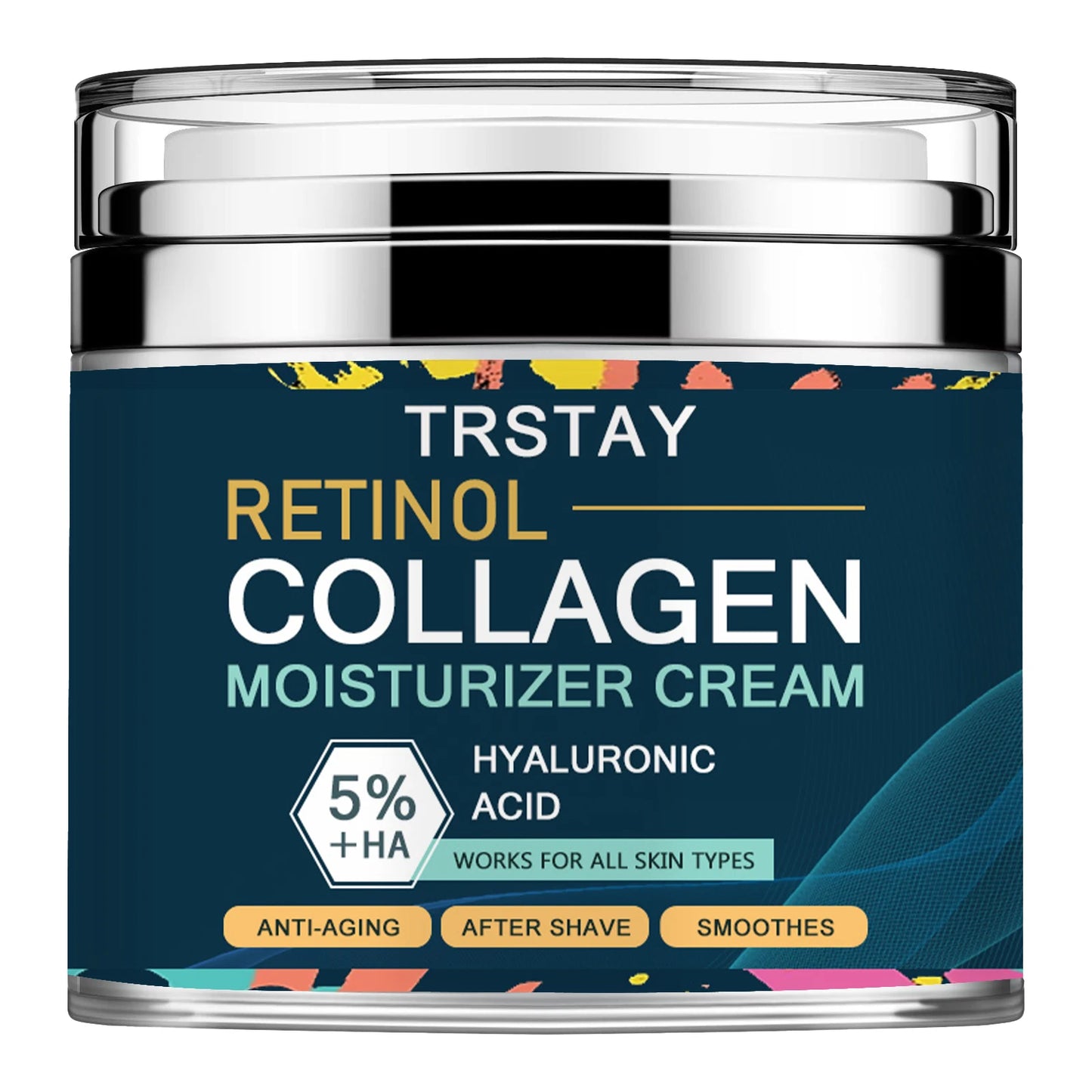Men's Face Cream Collagen + Hyaluronic Acid - Day & Night 50ml