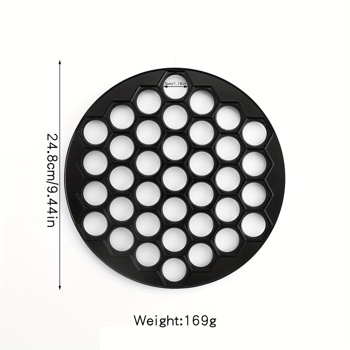 Moule à Wontons 37 Trous - Argenté Professionnel