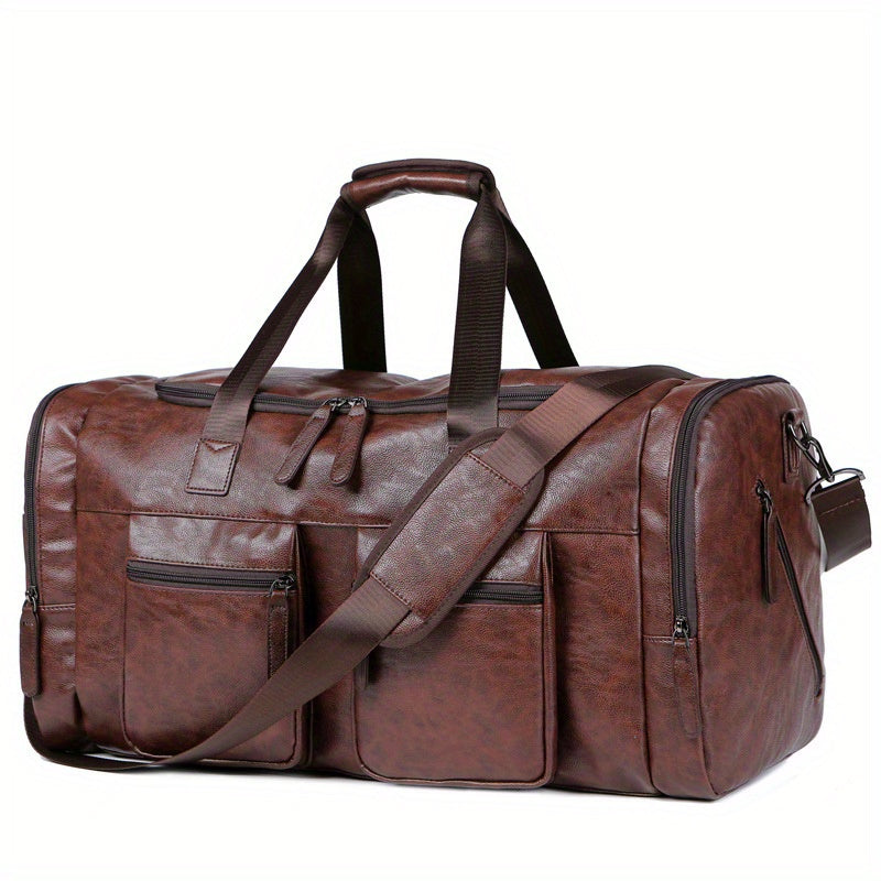 Sac de Voyage Duffel Homme - Bretelles Ajustables & Multiples Compartiments