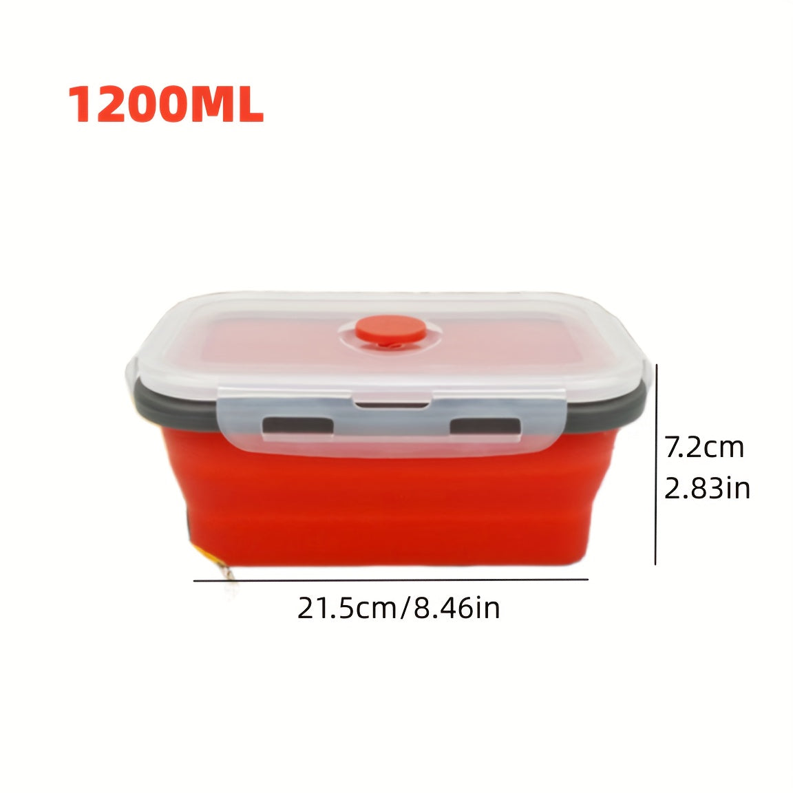 Boîtes Alimentaires Silicone Pliables Empilables - Micro-ondes Congélateur