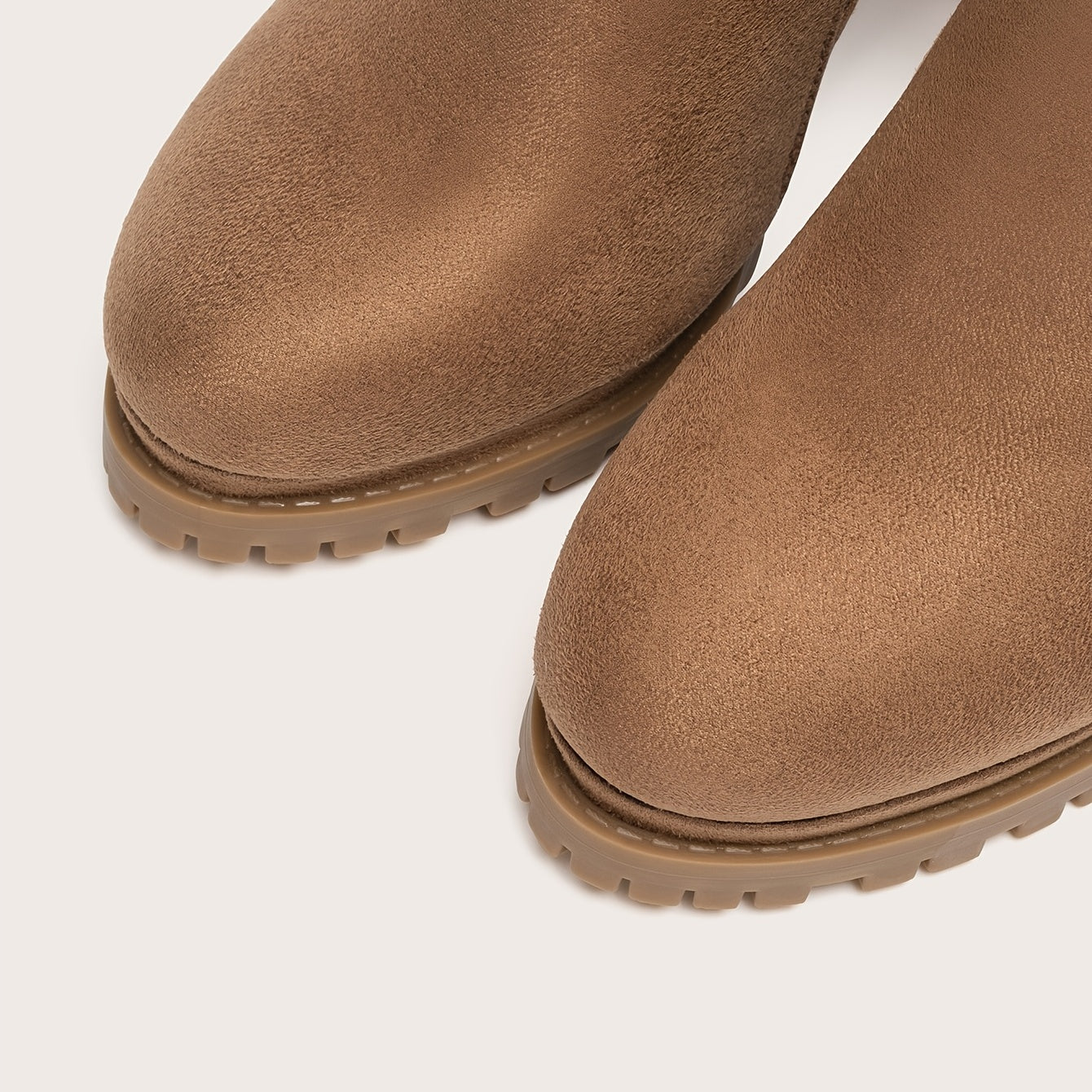 Bottines Bout Rond Fermeture Éclair - Talon Bloc Plateforme Hiver Femme