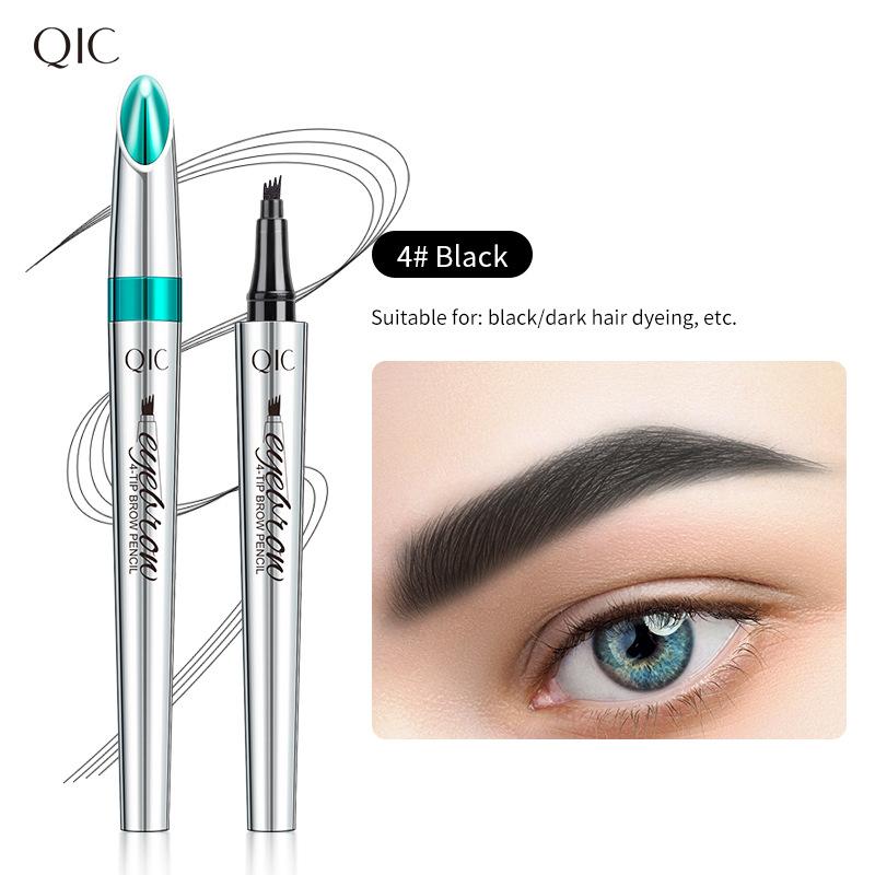 Crayon à Sourcils 4 Pointes - Waterproof Longue Tenue
