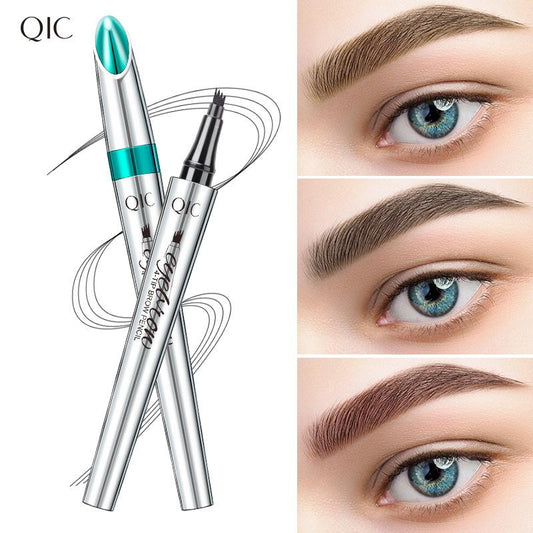 Crayon à Sourcils 4 Pointes - Waterproof Longue Tenue