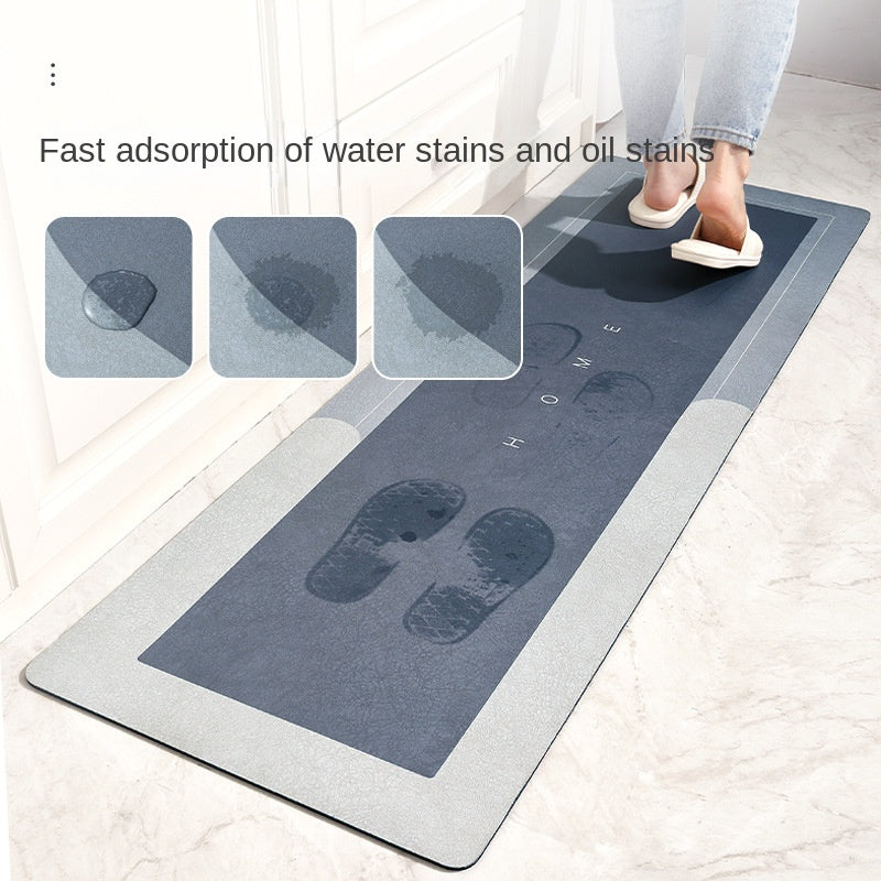 Tapis Sol Boue Diatomées Absorbant Antidérapant - Cuisine Salle Bain