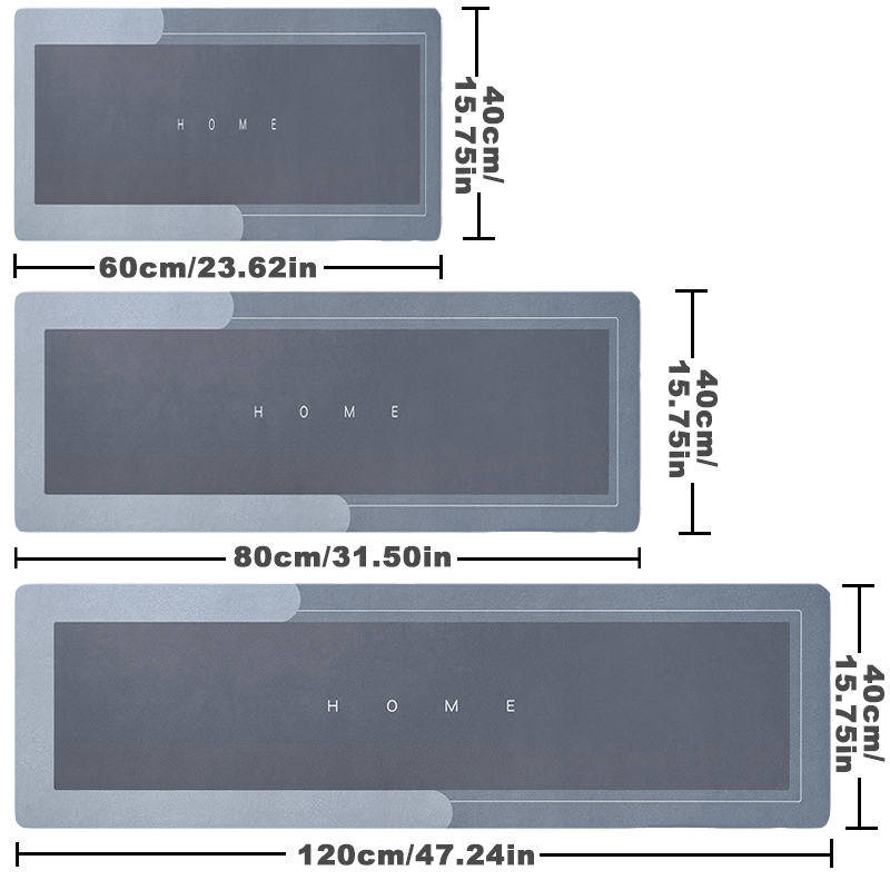 Tapis Sol Boue Diatomées Absorbant Antidérapant - Cuisine Salle Bain