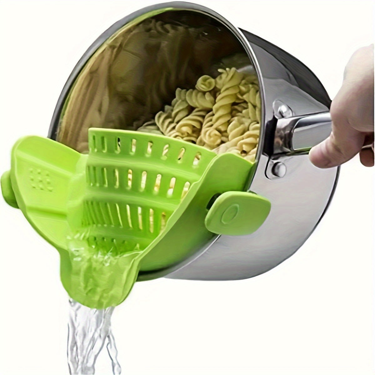 Passoire Clip Ajustable Casseroles - Égouttoir Pâtes Légumes Universel
