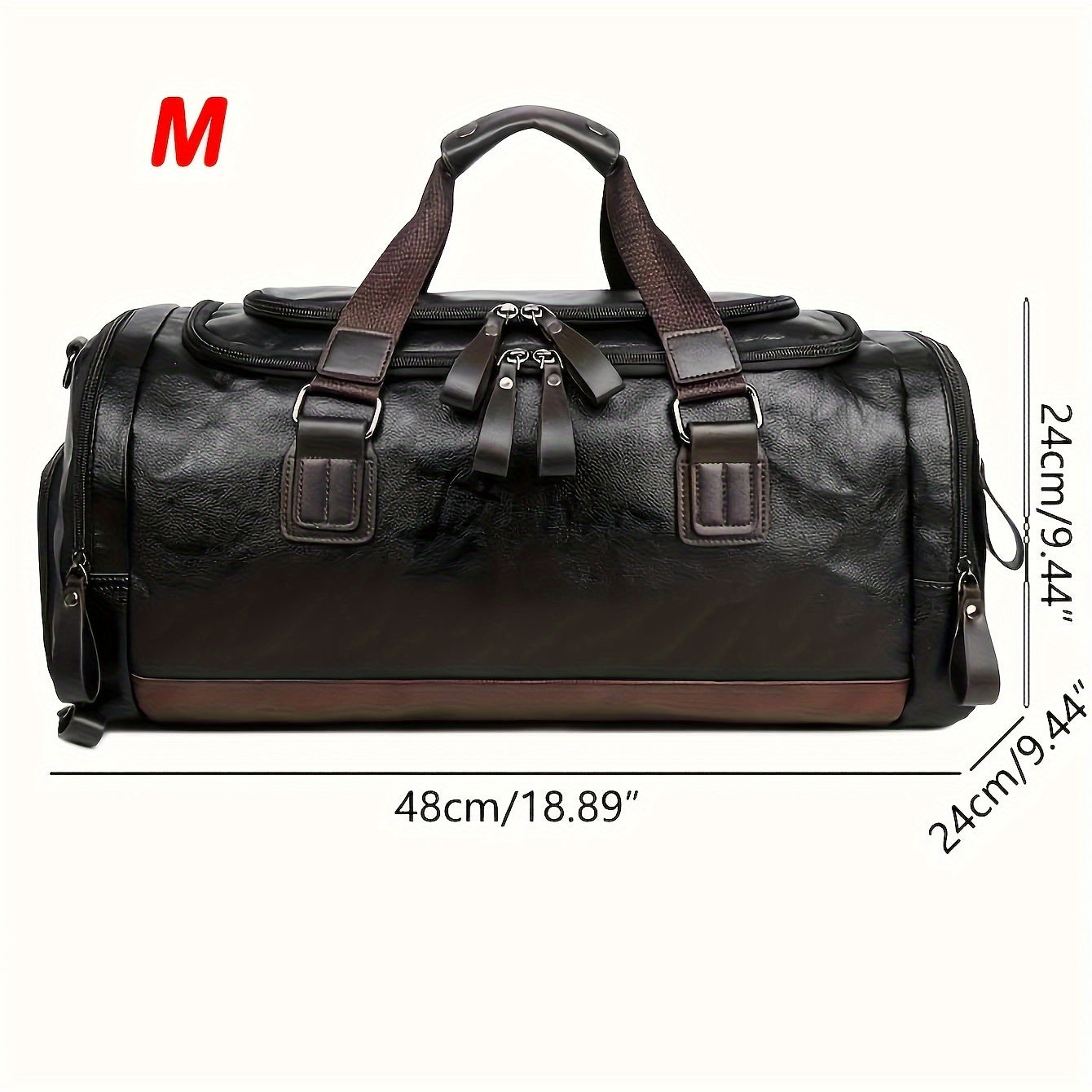Sac de Voyage Duffel Homme - Bretelles Ajustables & Multiples Compartiments