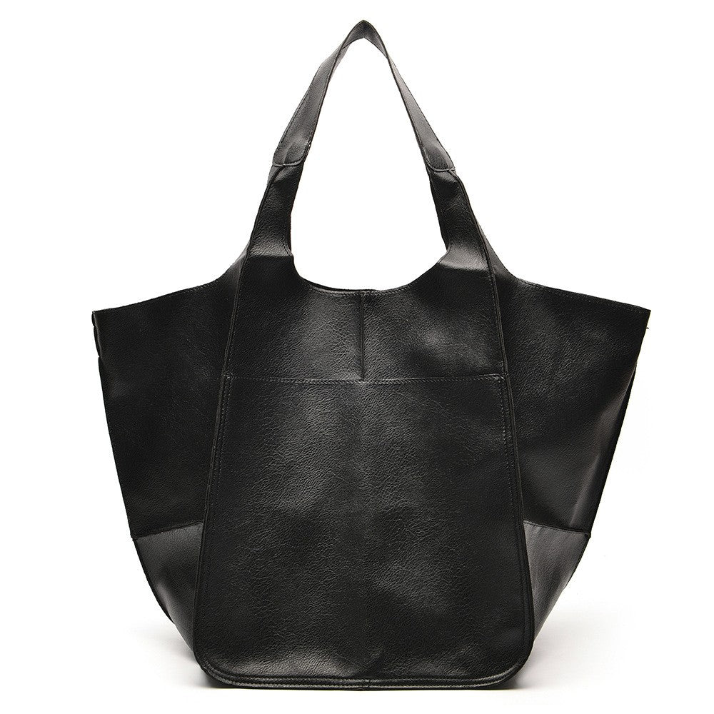 Sac Tote Rétro Femme Grande Capacité - Cuir PU Travail Voyage