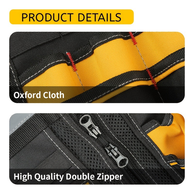 Gilet Travail Haute Visibilité Réfléchissant - Poches Outils Électricien Sécurité