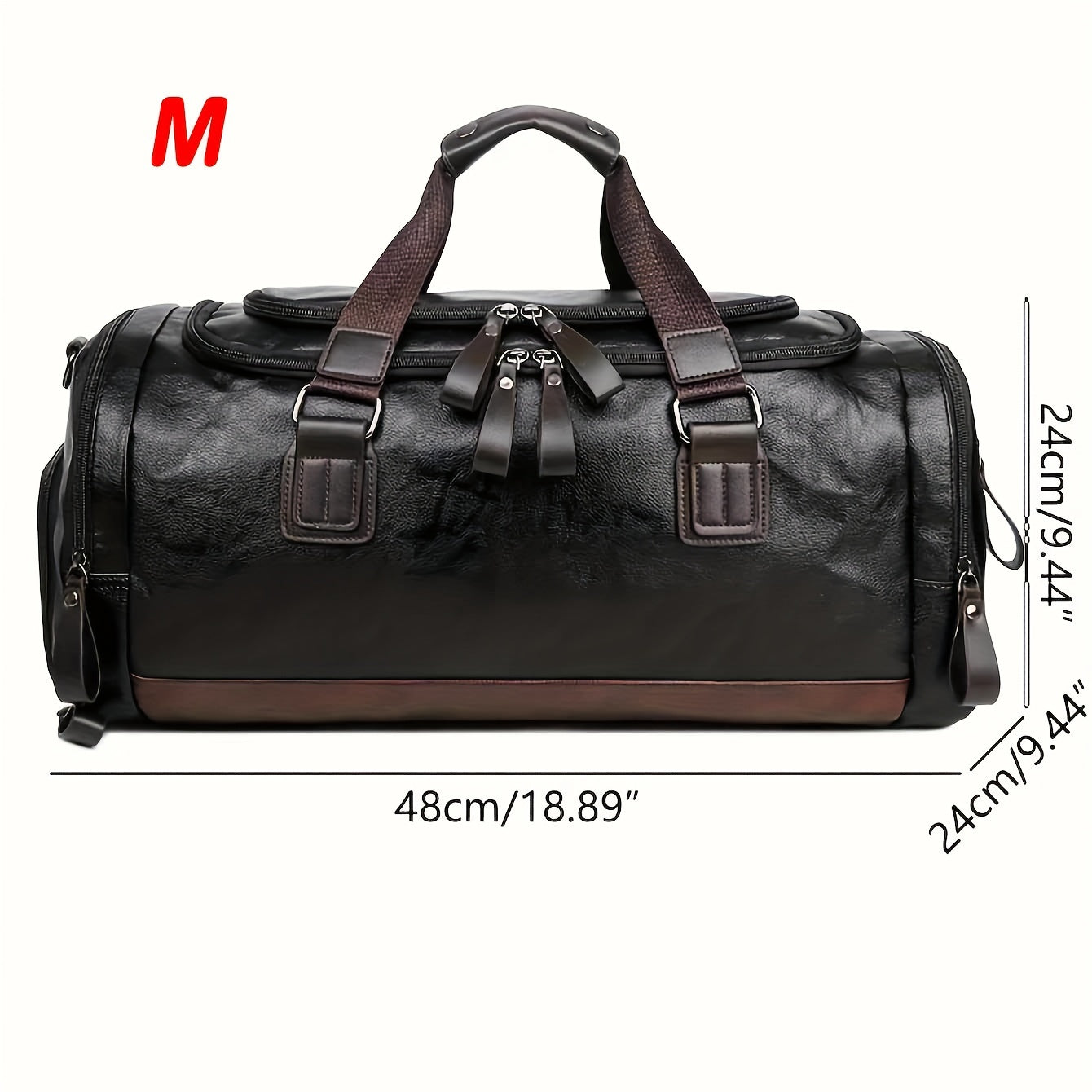 Sac de Voyage Duffel Homme - Bretelles Ajustables & Multiples Compartiments
