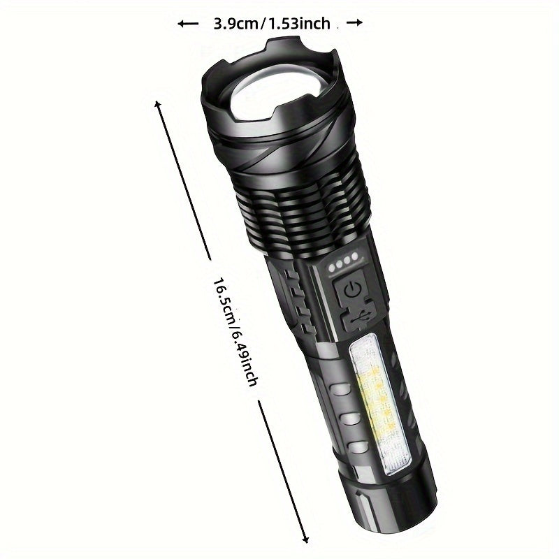 Lampe Torche Rechargeable Puissante - Projecteur LED Camping Extérieur