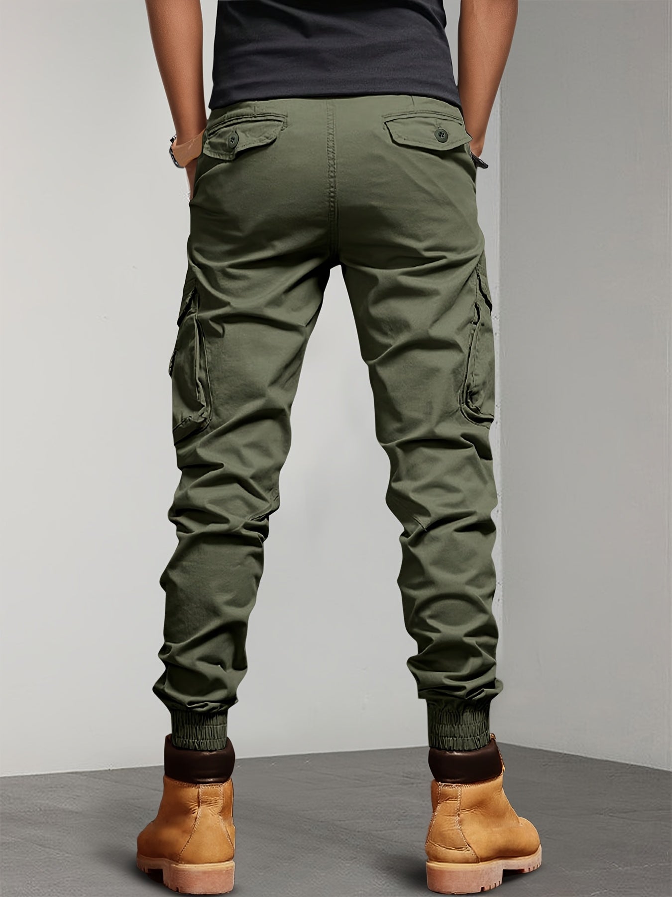 New Style Overalls Men Multi-Pocket Retro Casual Men's Pants Casual Loose Leg Pants