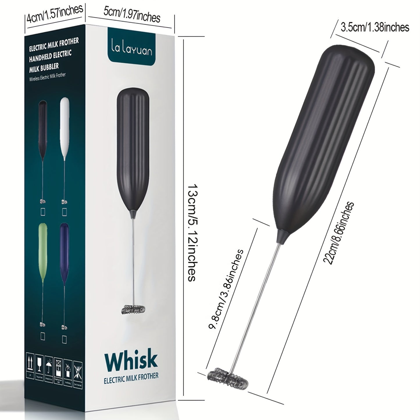 Mousseur à Lait Électrique Puissant - Mini Fouet Portable Café Cappuccino