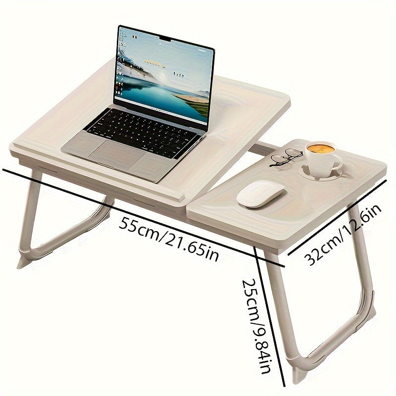 Table Ordinateur Portable Pliable Lit - Bureau Étudiant Réglable 5 Niveaux