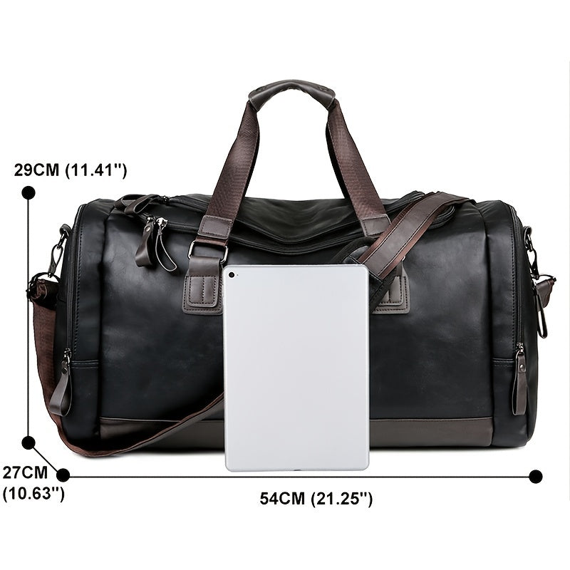 Sac de Voyage Duffel Homme - Bretelles Ajustables & Multiples Compartiments
