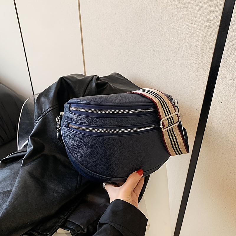 Sac Convertible Élégant Cuir Synthétique - Banane/Bandoulière Femme