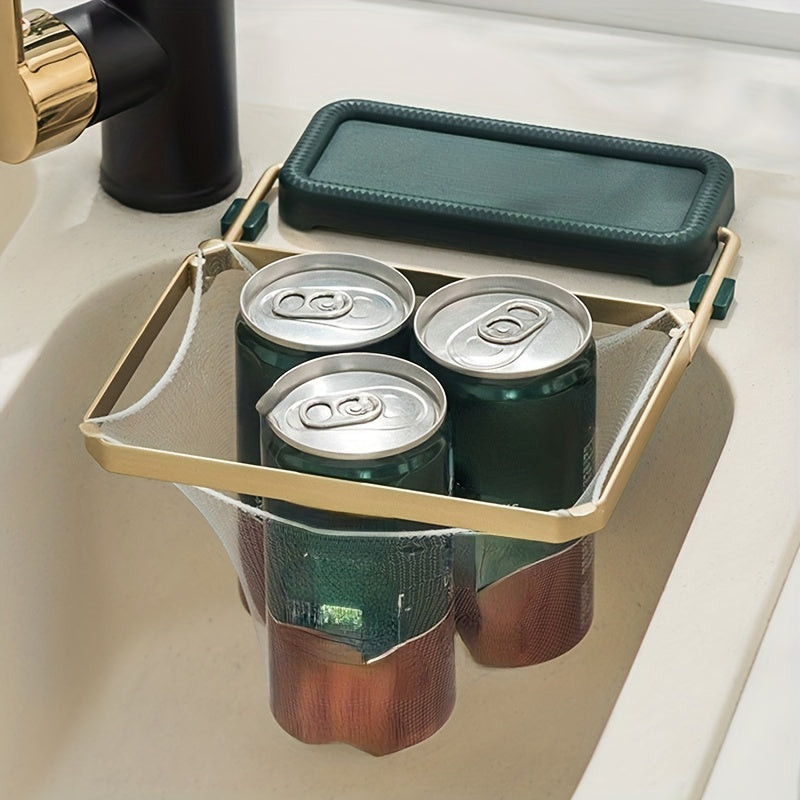 Filtre Évier Pliable - Support Grille Sac Filet Anti-Obstruction Cuisine