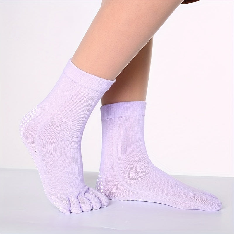 Chaussettes Yoga 5 Doigts Antidérapantes - Sport Running Femme
