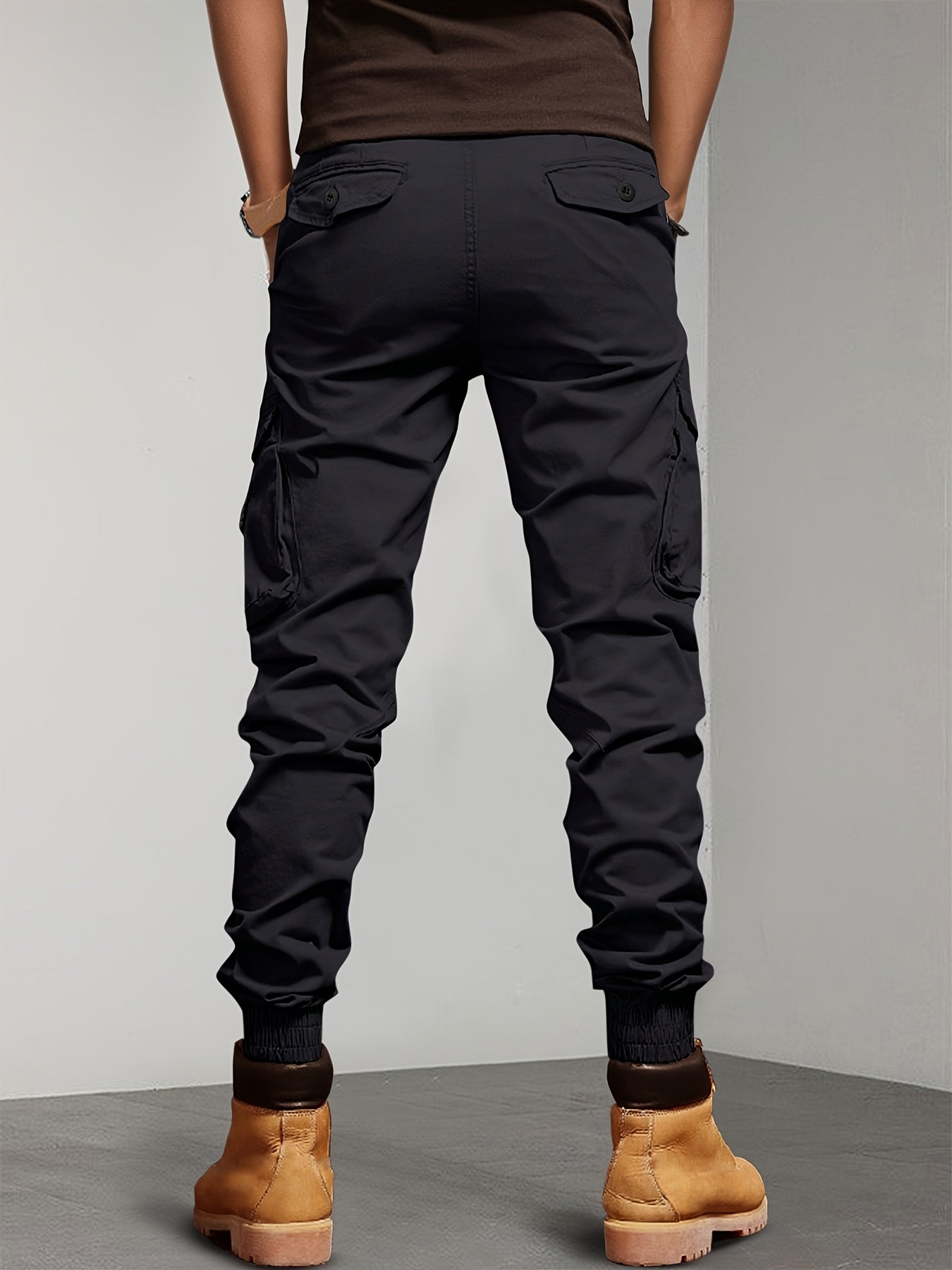 New Style Overalls Men Multi-Pocket Retro Casual Men's Pants Casual Loose Leg Pants