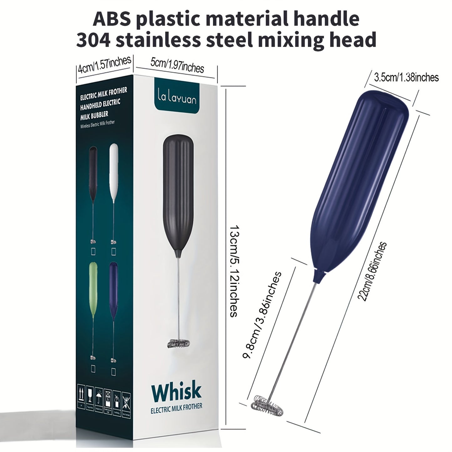 Mousseur à Lait Électrique Puissant - Mini Fouet Portable Café Cappuccino