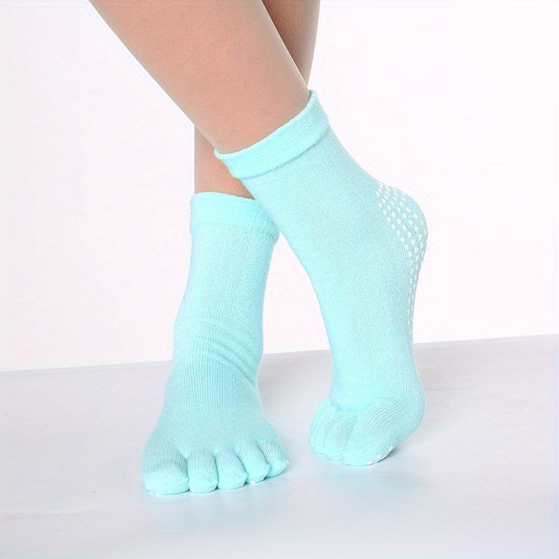 Chaussettes Yoga 5 Doigts Antidérapantes - Sport Running Femme