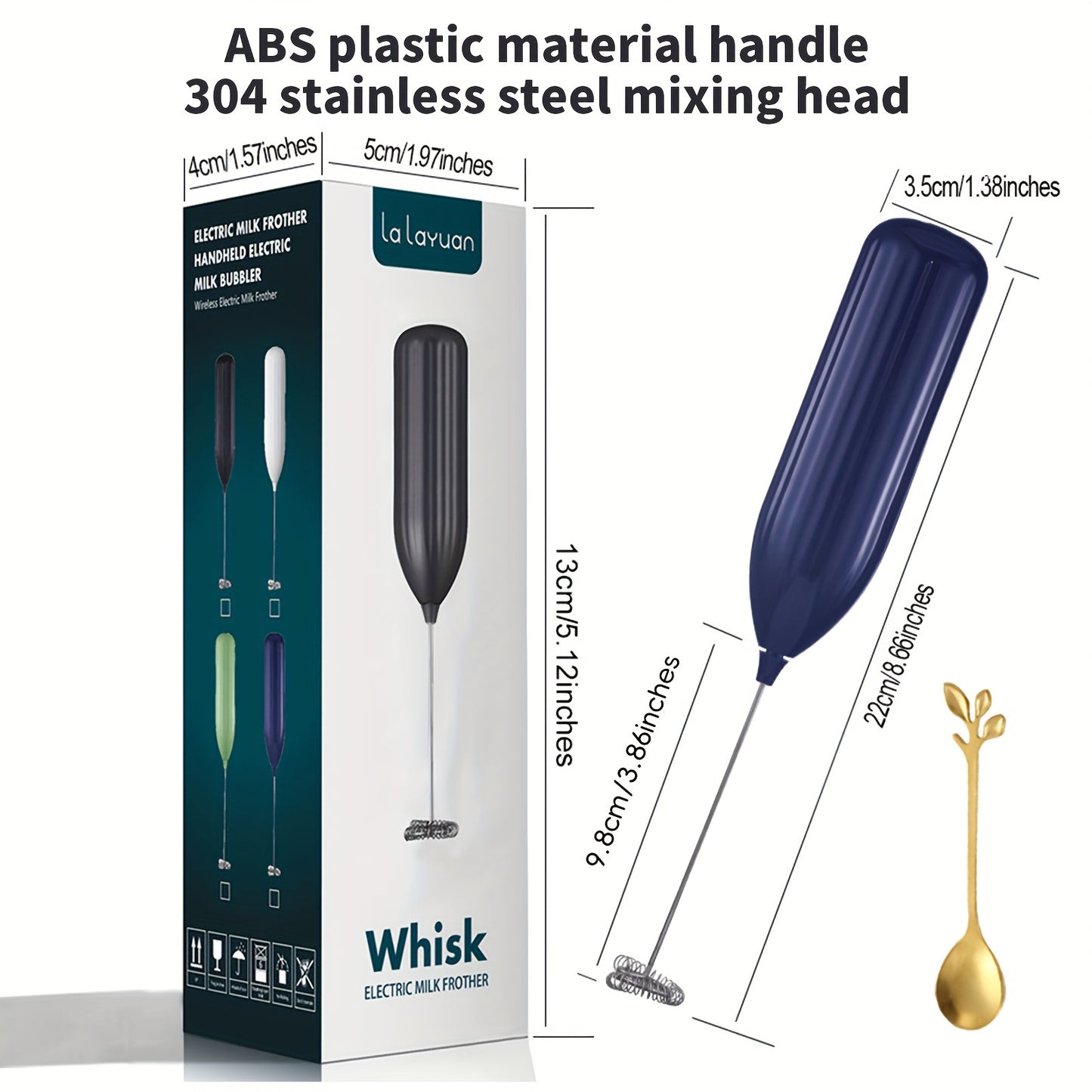 Mousseur à Lait Électrique Puissant - Mini Fouet Portable Café Cappuccino