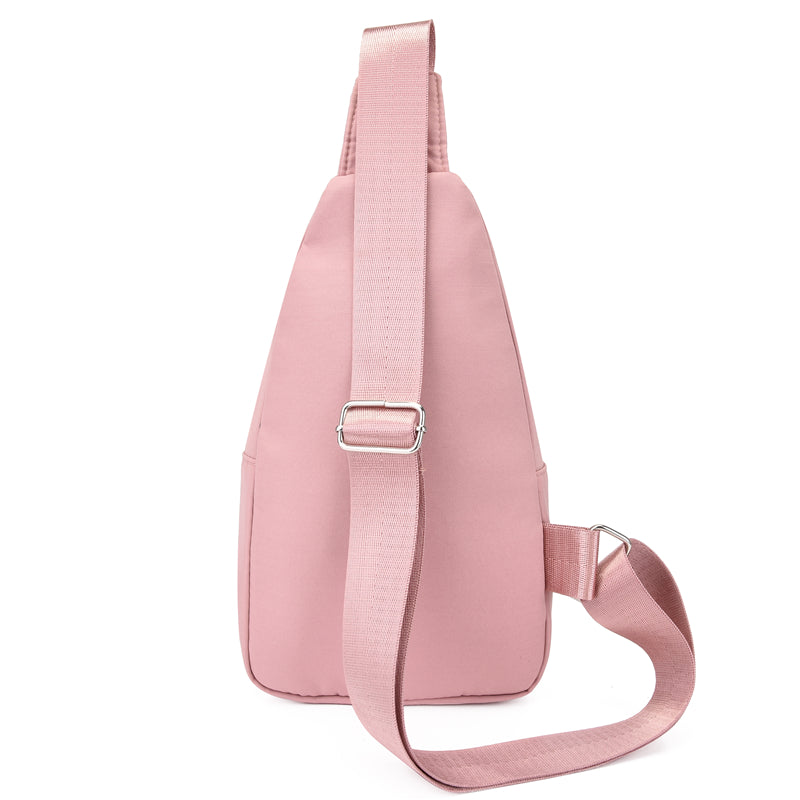 Sac Poitrine Femme Grande Capacité - Bandoulière Brodé Nylon Pliable