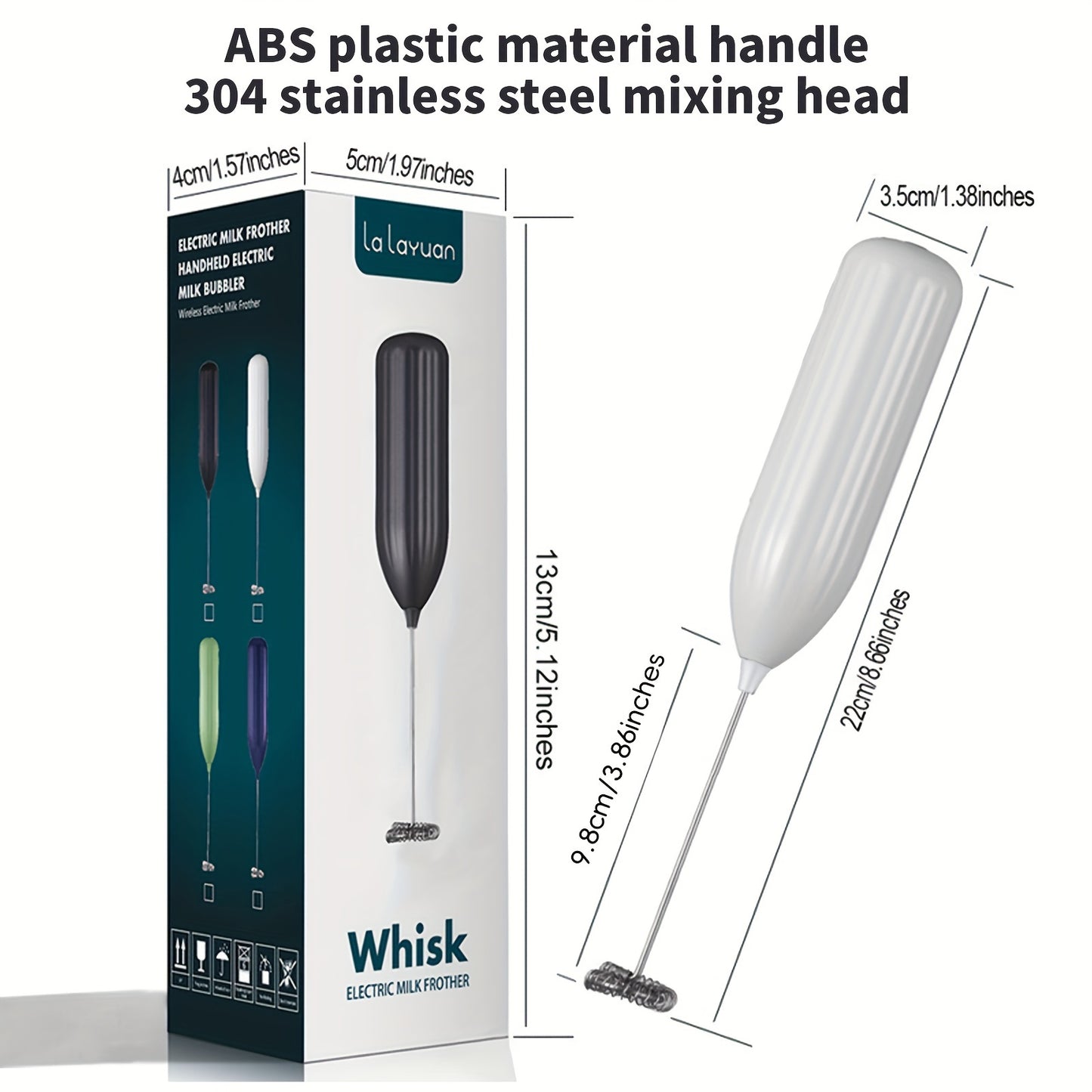 Mousseur à Lait Électrique Puissant - Mini Fouet Portable Café Cappuccino