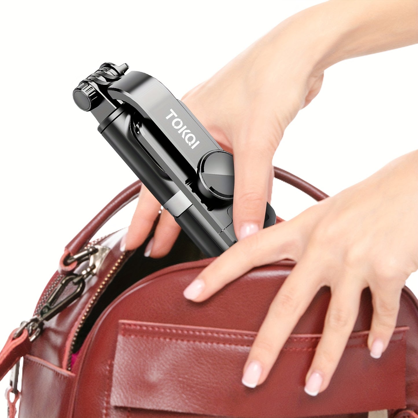 Perche Selfie Télescopique 100cm Trépied - Télécommande Sans Fil Rotation 360°