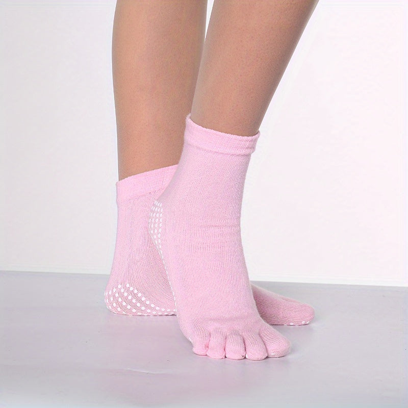 Chaussettes Yoga 5 Doigts Antidérapantes - Sport Running Femme