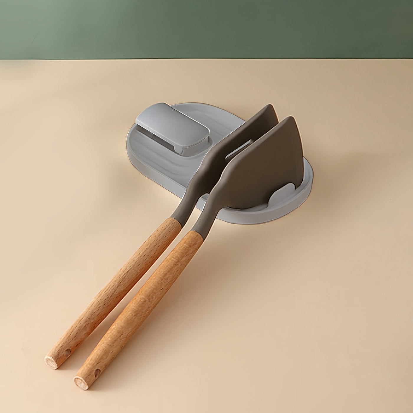 Support Couvercle Casserole Pliable - Porte-Cuillère Spatule Cuisine