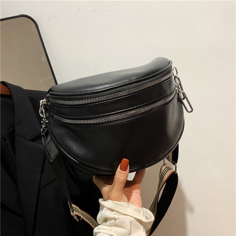 Sac Convertible Élégant Cuir Synthétique - Banane/Bandoulière Femme