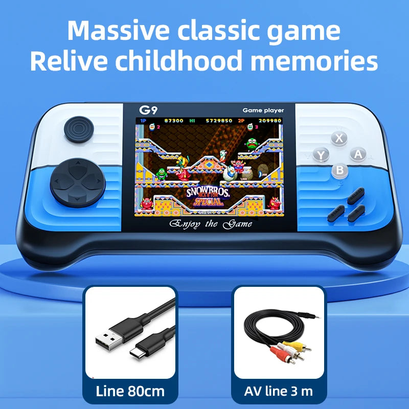 Console Jeux Portable G9 Rétro - 666 Jeux Arcade 2 Joueurs