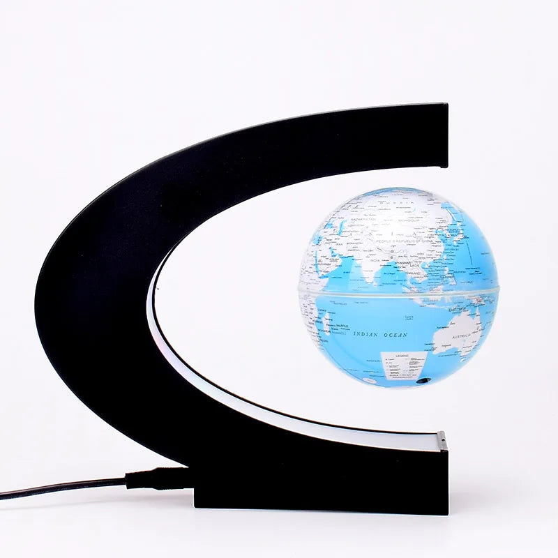 Globe Terrestre Lévitation Magnétique LED - Lampe Décorative Antigravité Maison
