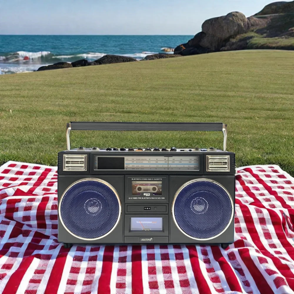 Enceinte Bluetooth Rétro Années 80 - Speaker Sans Fil Vintage